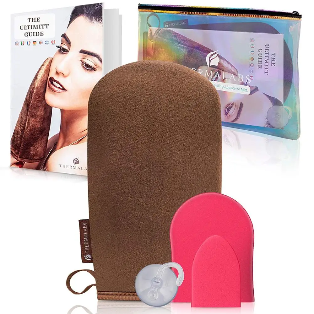
Washable And Reusable Self Tanning Mitt Applicator For Back Face Body Double Side Microfiber Sunless Tanner Glove 