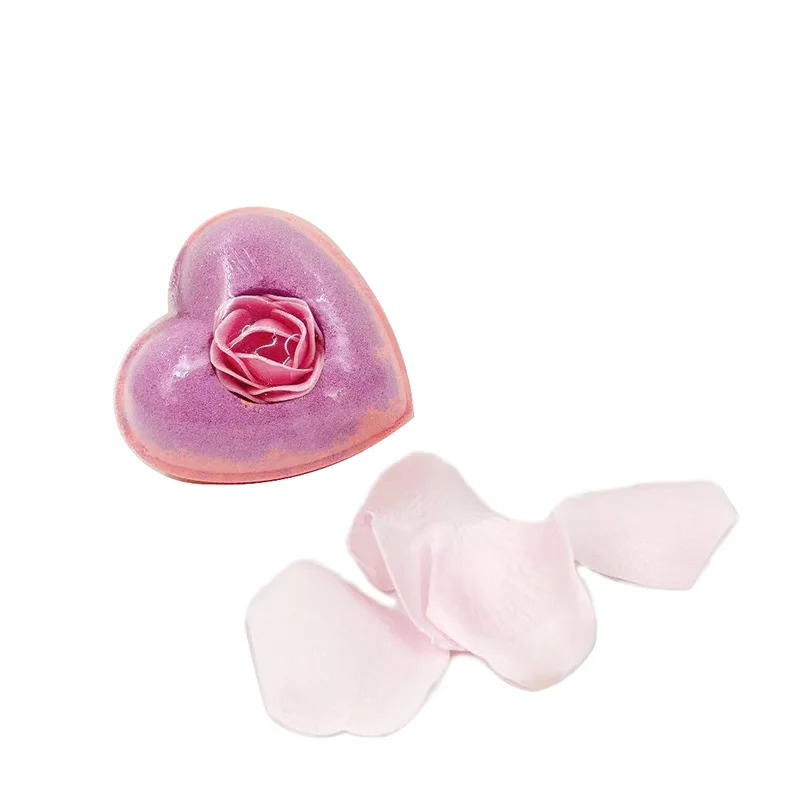 

Wholesale Colorful Heart Shaped Private Label Unique Design Bath Bombs for gifts