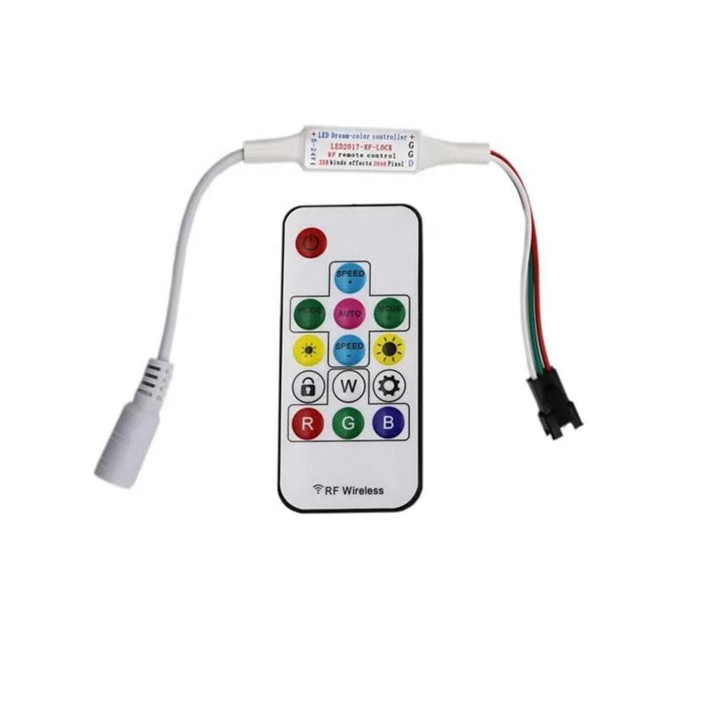 RF Wireless Remote Pixel RGB LED Controller digital addressable led strip controller