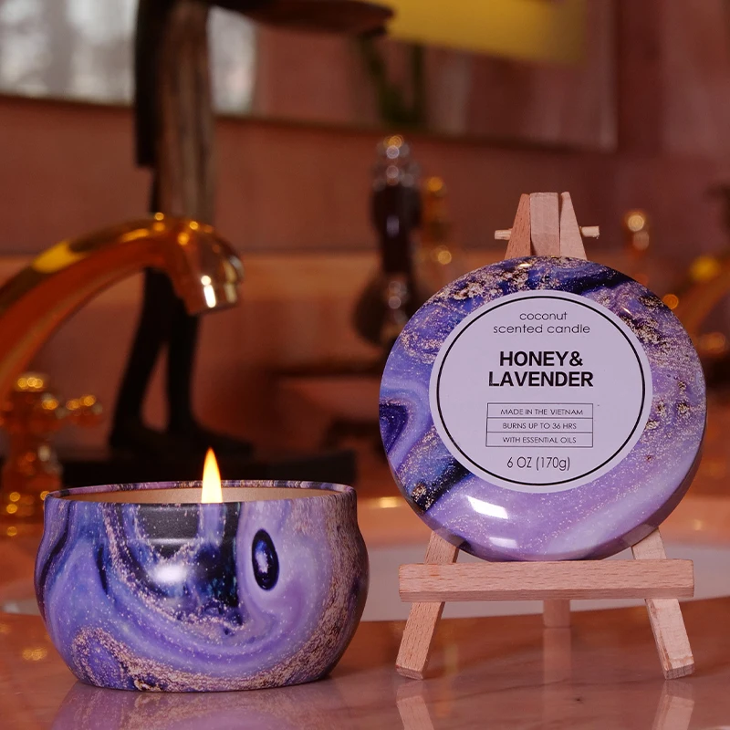 Customized Design Tin Can Candles Scented Luxury Cinnamon Scented