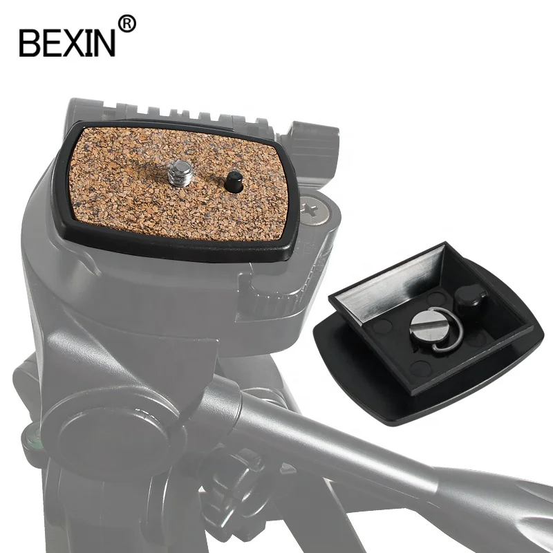 

BEXIN QB-4W Quick Release Plate Universal QB-4W Tripod Screw mount base Adapter plate For YUNTENG 668 690 600 800 Velbon Sony, Black