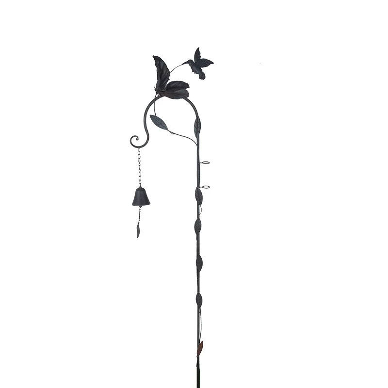 

OEM customized metal small bell Waterproof Landscape Courtyard Patio Decoration garden stake decor