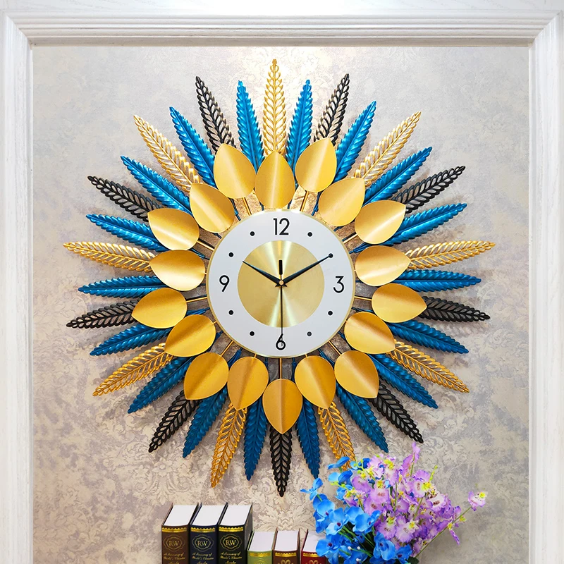 

Nordic Decoration Retro Clock For Living Room Art Crasft Wall Clock wholesale Supplier 2, As photo