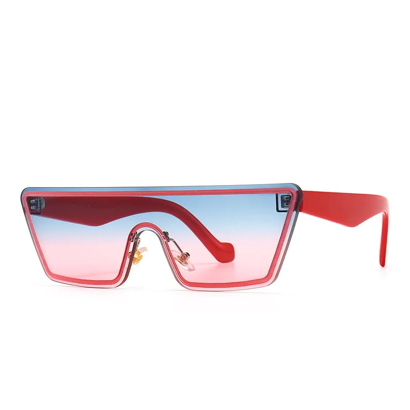 

LJ0856 flat top one piece sunglasses women retro sun shade uv400 protection 2021