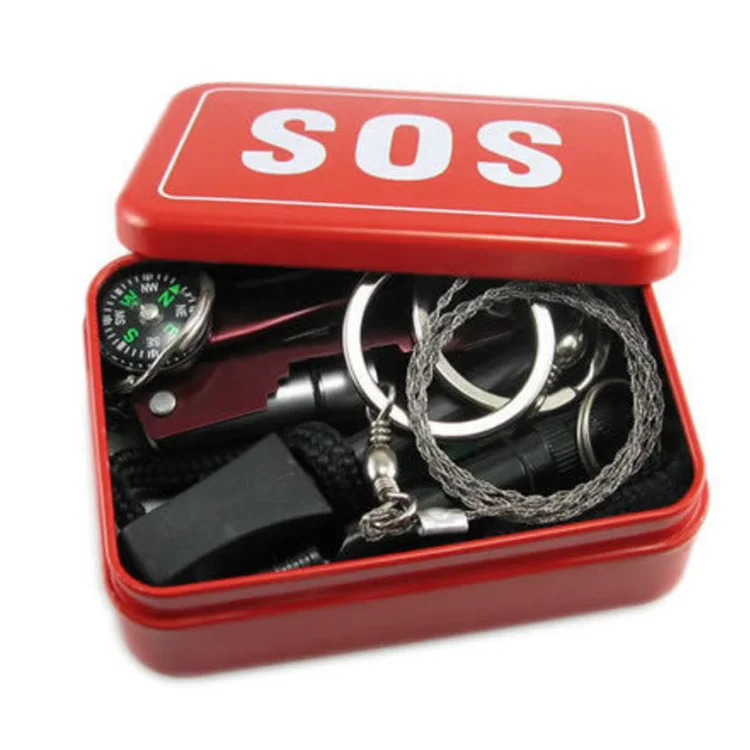 

2020 New Product Emergency Camping Tools Camping Kits Survival Kits, Red