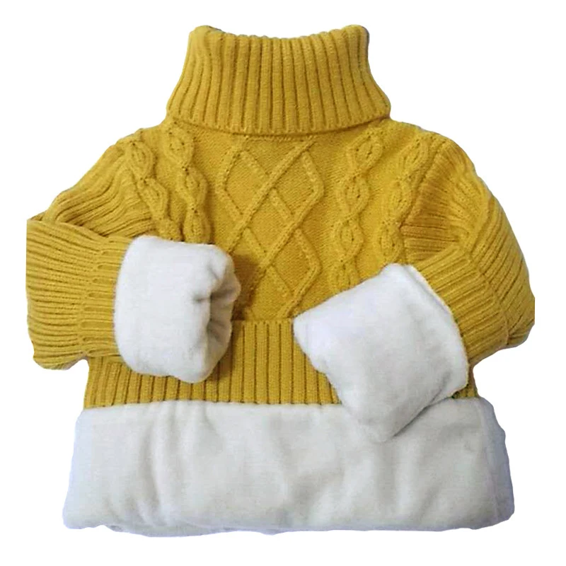 
Fashion Korean Style Autumn Vertical Strip Close-fitting Knitwear Round Neck Cotton Warm Candy Color Bottoming Kids Boy Sweater 