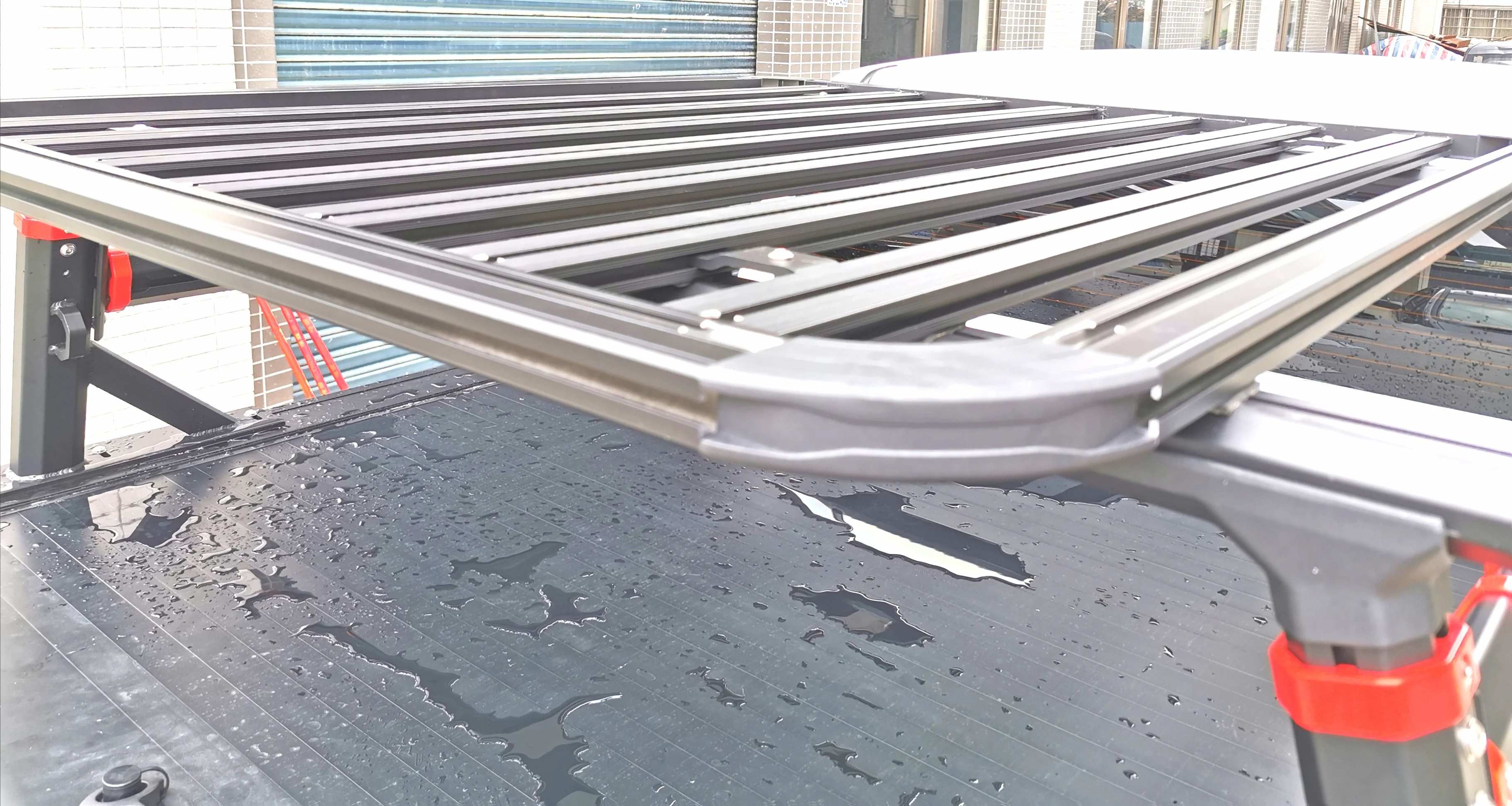 Truck Canopy Tonneau Cover Fold Cover Hard Lid Ladder Rack Roof Top