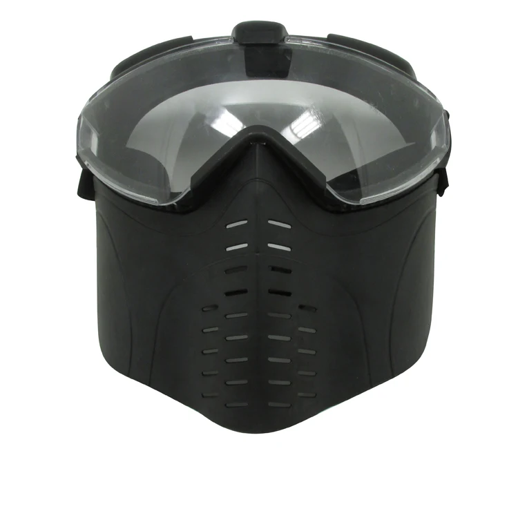 

Anti-UV Windproof Motorcycle Goggles Riding Detachable Modular CS Paintball Field Face Mask, Black, green, khaki