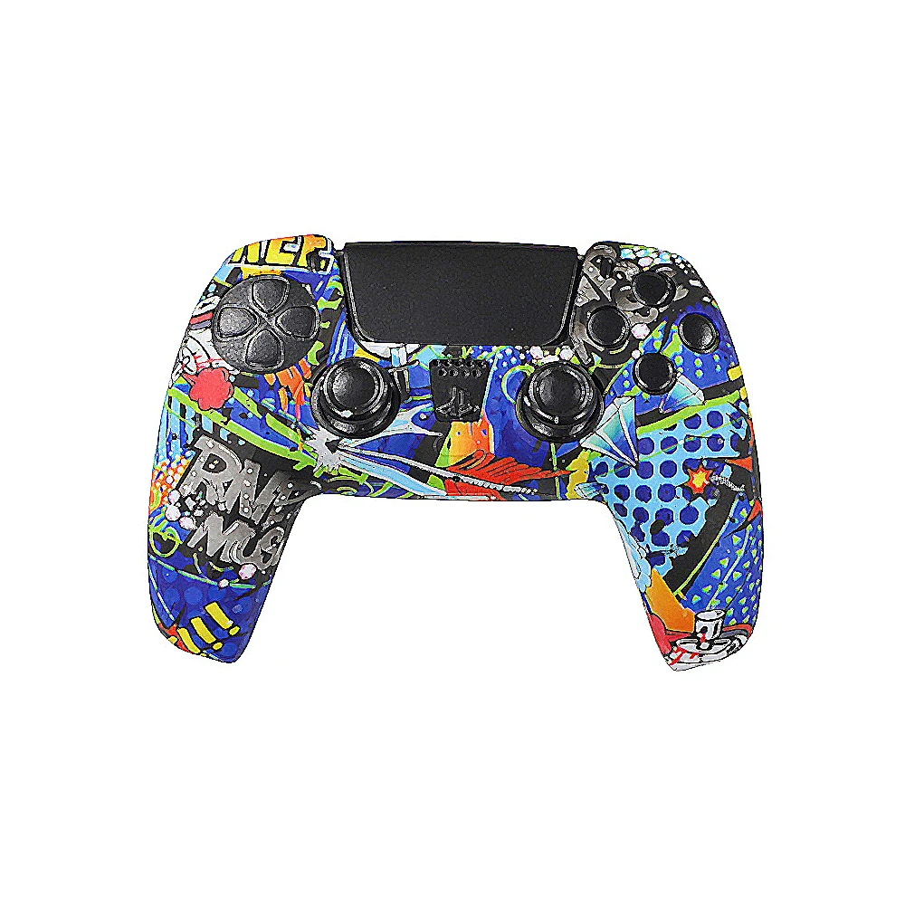 

The Latest Colorful Printed Camouflage Oil Spray Anti-skid Ps5 Game Handle Rubber Protective Cover For Sony PlayStation 5