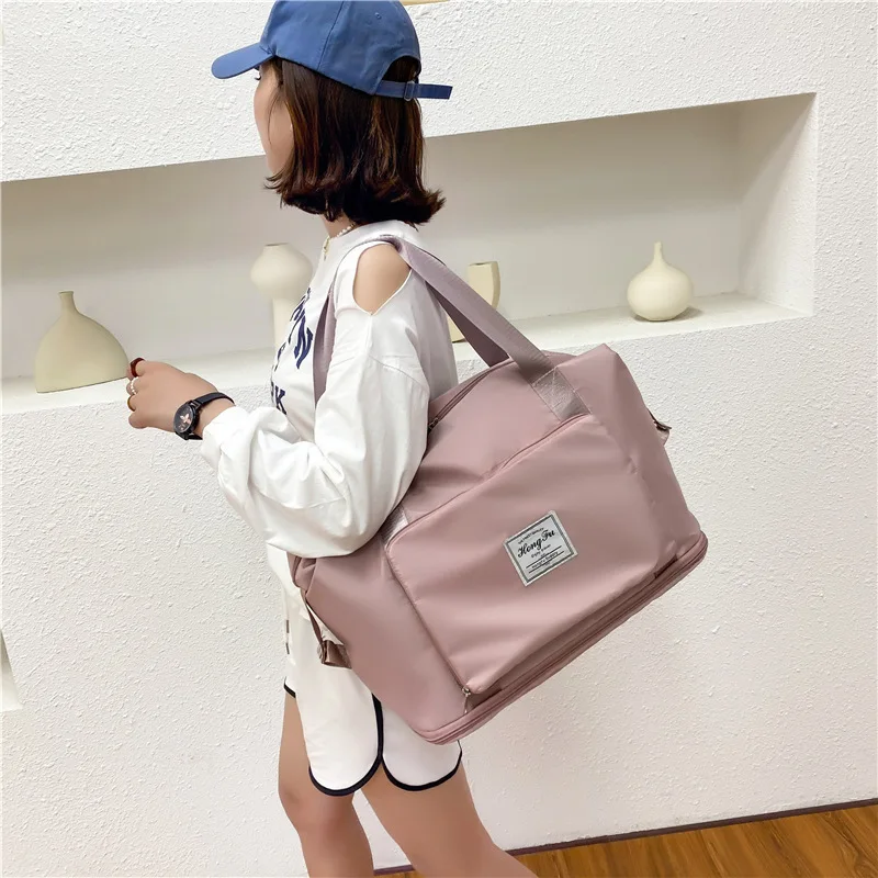

Foldable Large Waterproof Capacity Travel Duffel Bag Fitness Yoga Travel Bag