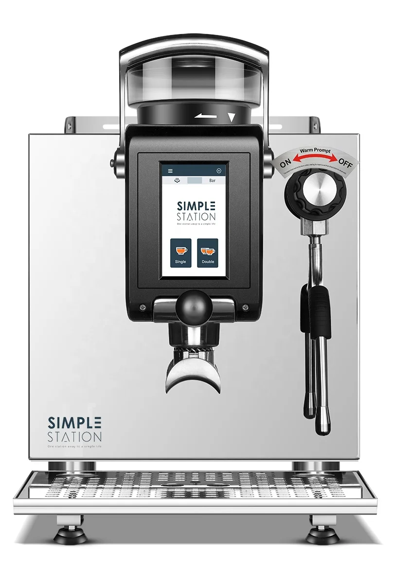 
Semi-Automatic Commercial Espresso Grinder Coffee Machine Bean Italian Rocket 2 Group Coffee Maker Espresso Cappuccino 