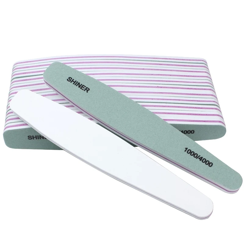 

Professional Nail Files Double Sided Nails File Acrylic Gel 80 100 180 150 240 320 Grit Washable Zebra Nail File, Mix color
