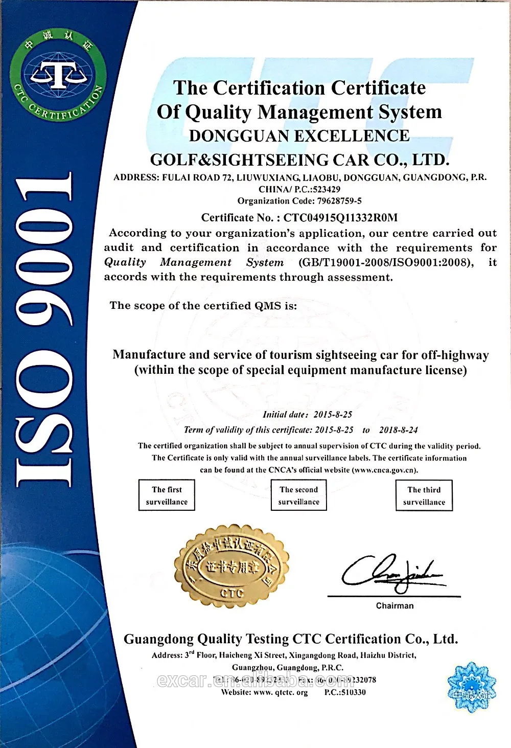 2016 Top sales electric golf cart