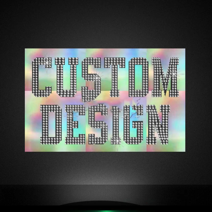 

Custom Logo High Quality Hot Fix Heat Rhinestone Transfer For Cloth
