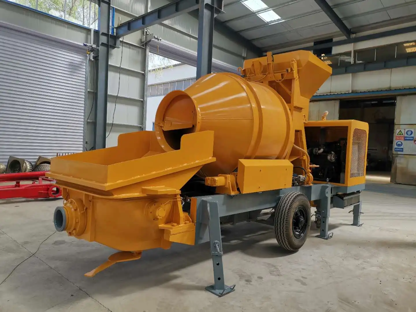 diesel concrete mixer pump