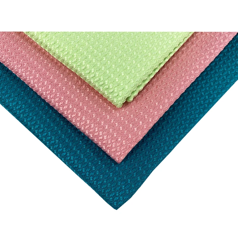 

Esun 3 Pcs/Bag Customized Microfiber Tea Towel Set, Pink,blue,light green