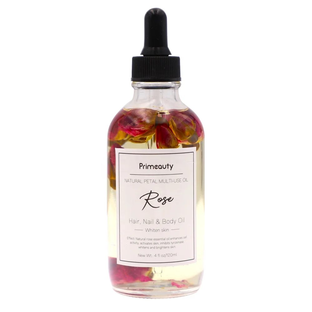 

Private Label Essential Oil Natural Rosemary Eucalyptus Lavender Rose Oil Moisturizer Massage Face Body Hair Rose Multi-Use Oil