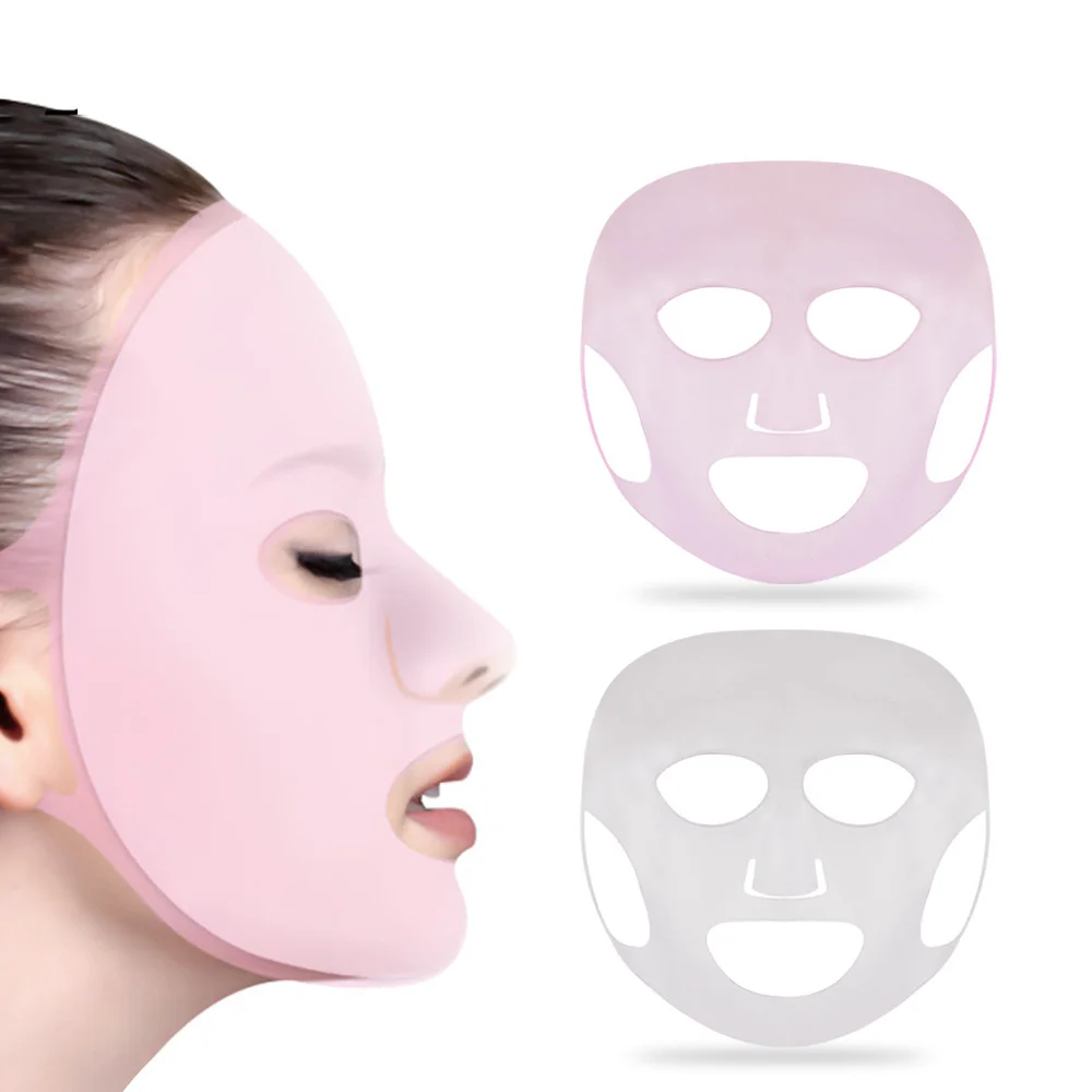 

Reusable Silicone Mask Cover Face Skin Care Hydrating Moisturizing Mask For Sheet Prevent Evaporation Steam Beauty Tool