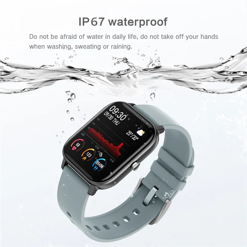 

P8 Smartwatch Full Touch Screen Fitness Tracker Blood Glucose Reloj Inteligente Smart Watch