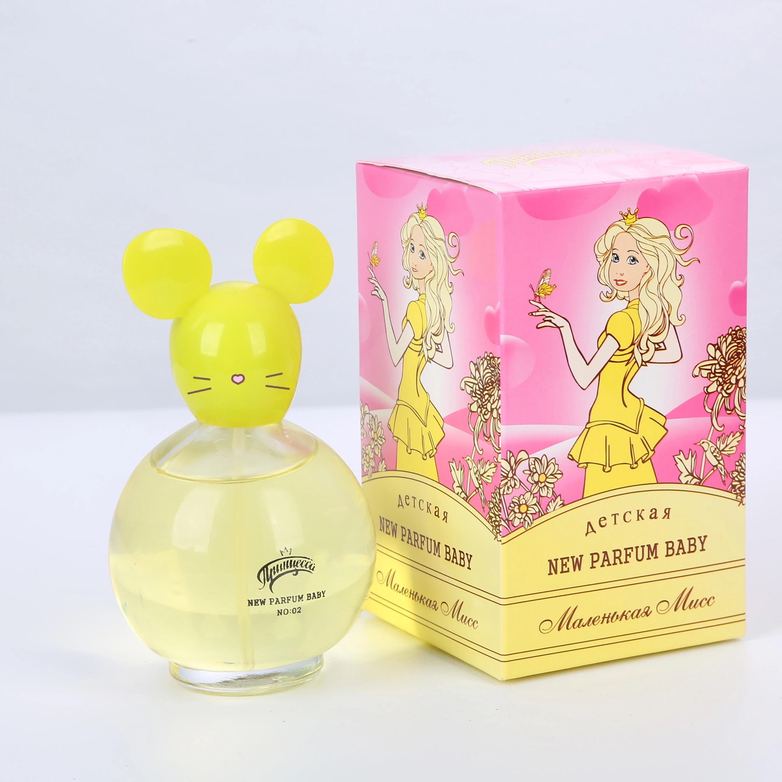 

75 ml Baby bear shape Perfume cute shape Glass Bottle perfume for children Private Label Cute Packaging Baby Cologne
