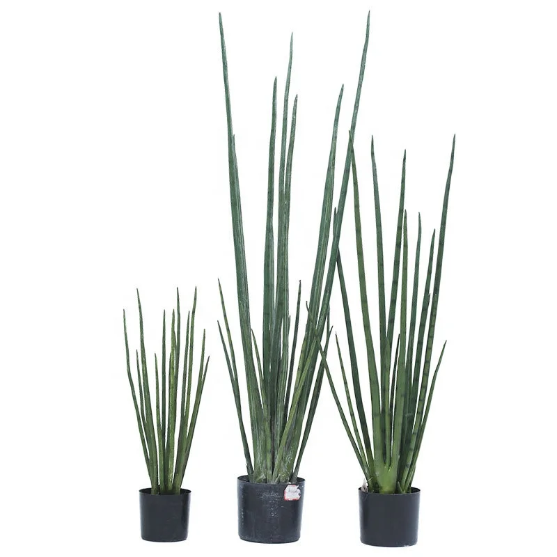 

A-3130 120cm PU Artificial Sansevieria Potted Faux Snake Plant, Various