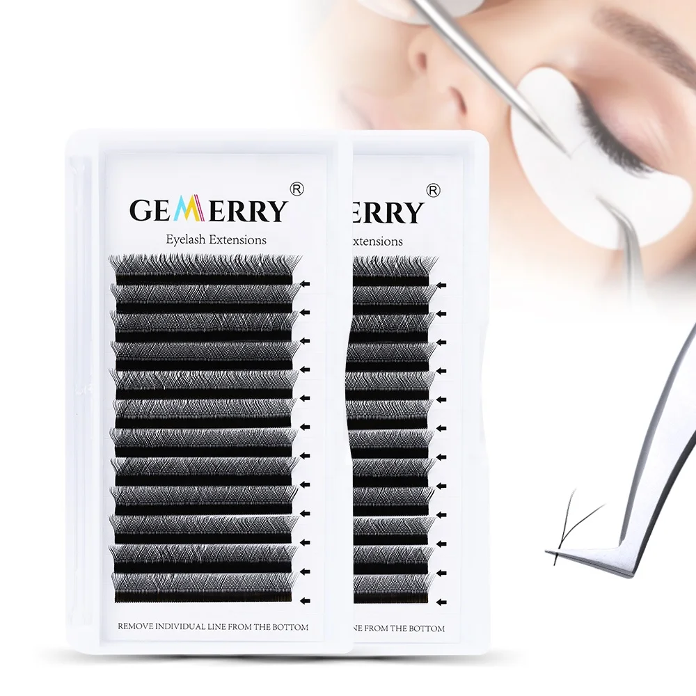 

Y Lash Y Shape Eyelash Extension Supplies 0.07 Easy Fanning Volume Lash Flase Lashes Faux Mink 12 Rows Cilios, Natural black