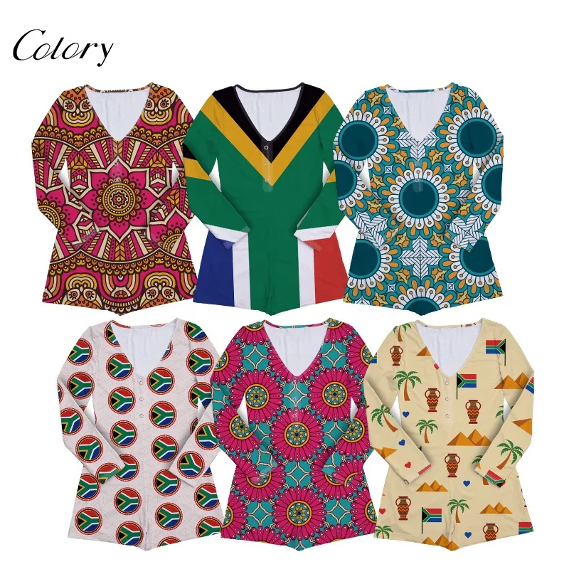 

Colory Popular Wholesale Designer Onsie Onesie Sleepwear Women Casual Pajama Adult Jumpsuit Custom Print Night Onsie For Woman, Customized color