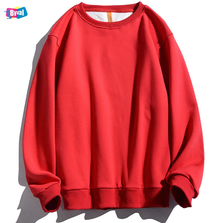 

Factory Price Unisex 100% Organic Cotton Blank Classic Fit Mens Plain Basic Pullover Crewneck Sweatshirt Custom Plus Size