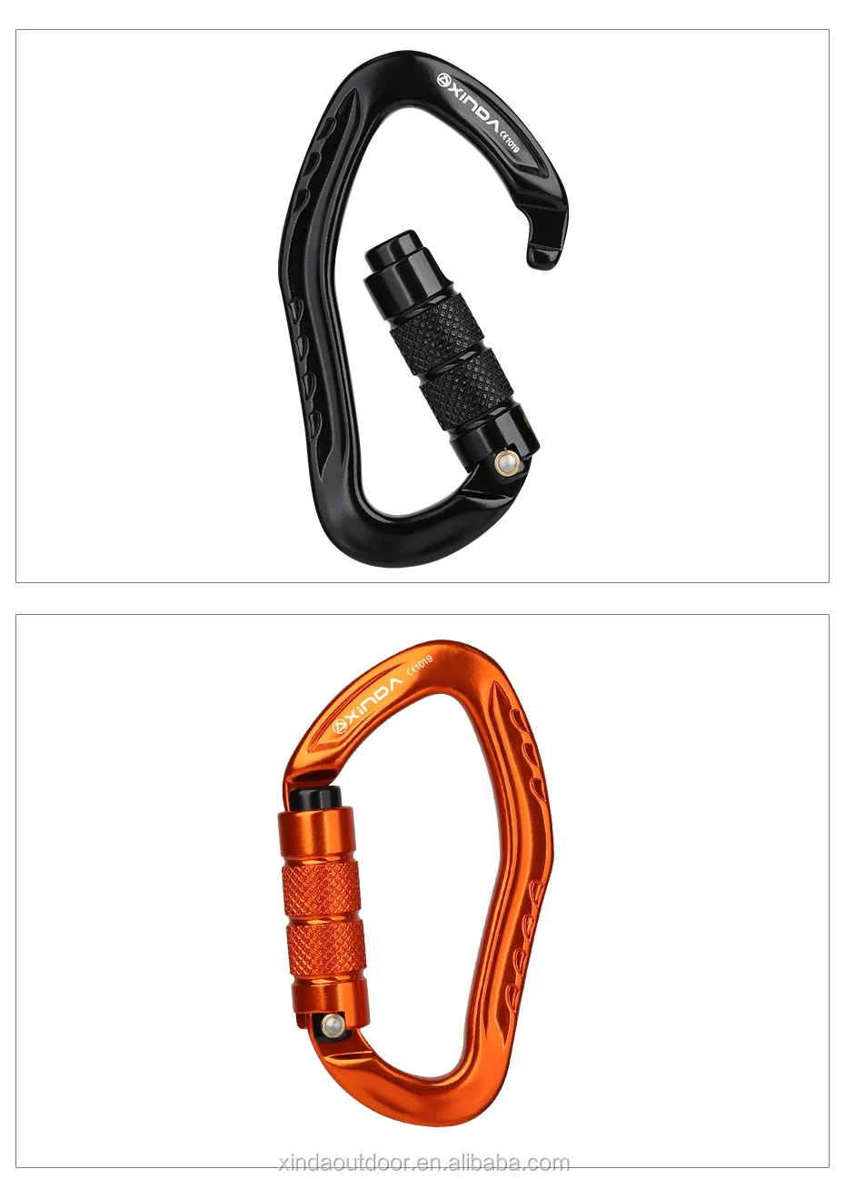 Xinda Best Ce Uiaa 24kn 7075 Aluminum Earshaped Rock Climbing