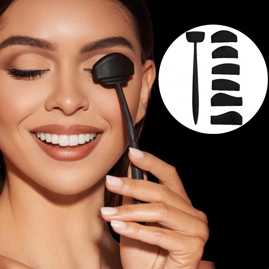 

Manufacturer 6 in 1 Silicone Crease shapes Eye Shadow Stamper Crease Line Kit Easy to Use Makeup Eyeshadow Stamp, As picture shown