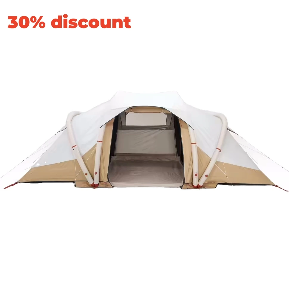 

OT6302 Glamping Canvas Inflatable Outdoor Camping Customized Luxury Polyester Air Family Tunnel Tent