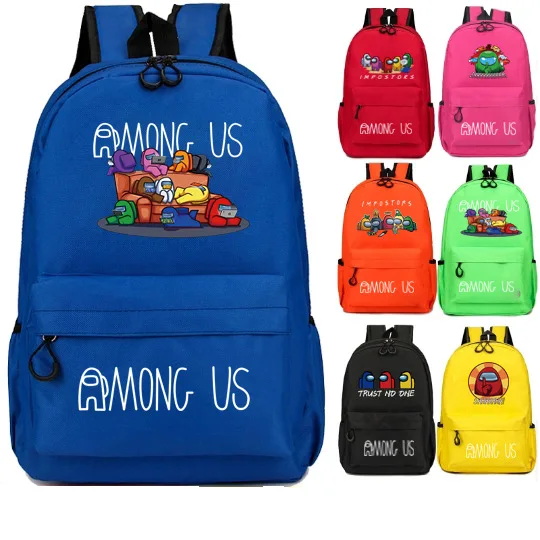 

2021 among us theme schoolbags among us imposter back packs children fashion backpack eco friendly for kid among us, Colorful
