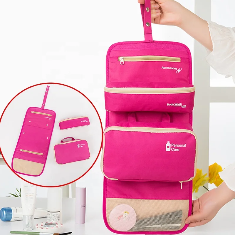 

Travel Tolietry Makeup Bags Sublimation Make up Bag Pouch Luxury Cosmetic Bags 2021 Pink Fashion Zipper Letter Polyester CN;ZHE