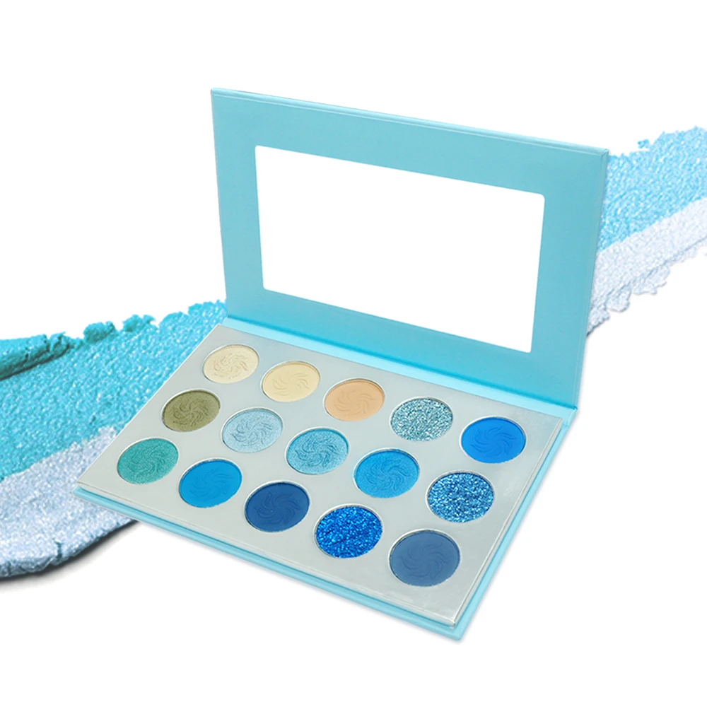 

Newest makeup cosmetics custom private label glitter eyeshadow palette
