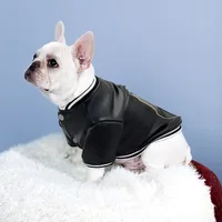 

Fashion winter dog apparel clothes coat leather motorcycle Jacket for Dog Pet Clothing waterproof pet dog clothes winter coat