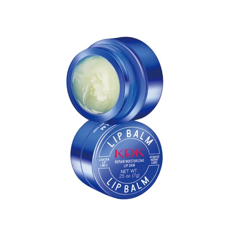 

Private Label OEM/ODM KDK Moisturizing Repairing Lip Skin Organic Natural Blue Jar Lip Balm Wholesale