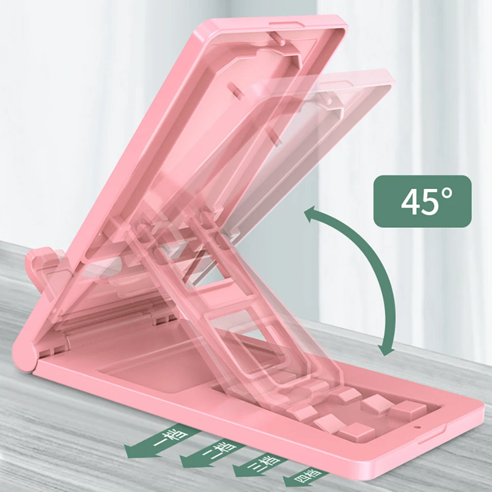 

Free shipping 1 Sample OK New Style Foldable Phone Stand Desktop Mobile Mount Cell Holder Adjustable Cell Phone Stand For Desk, Oem