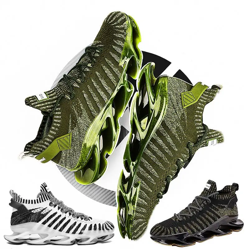 

SPRINGBLaD Teenage Verde Sports Shoes With High arches Travel Shoe Laces No Tie Flat Big Size Shoes For Men Spring