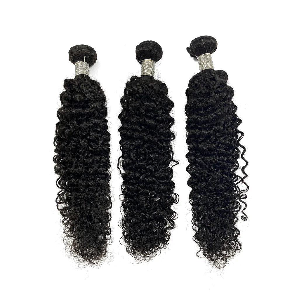 

Wholesale Brazilian Virgin Human hair 1b water wave cuticle aligned double weft bundles