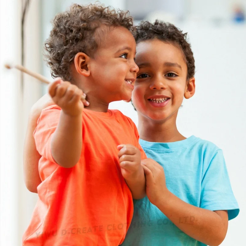 

Wholesale 100% Premium Cotton School Uniform High Quality Custom Printed Kids T Shirt, Multi