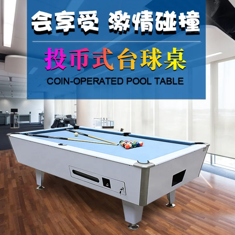 

8ft or 7ft or 6ft size commercial coin operated pool table