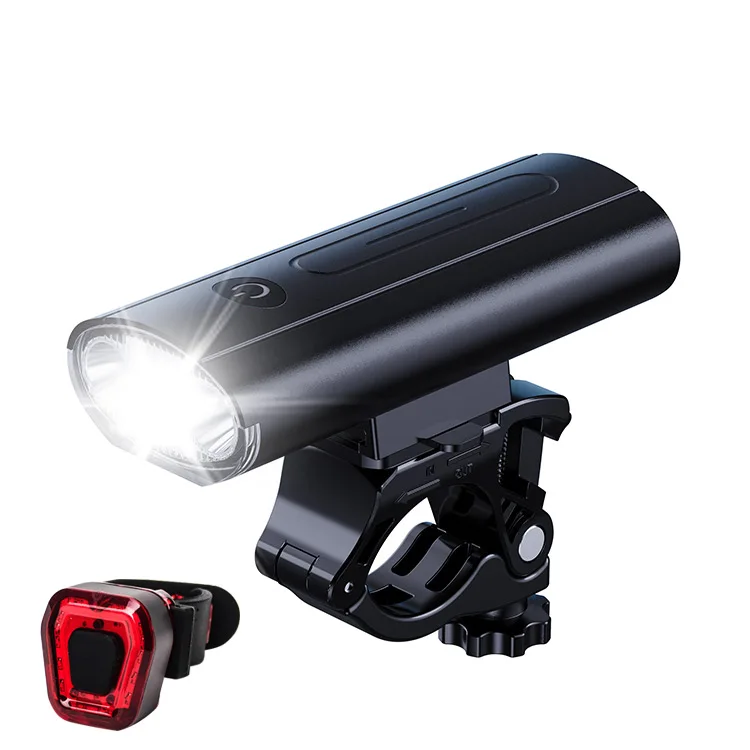 

1200 Lumens IPX5 Waterproof Bike Accessories Lights Front And Back Bicycle Tail Light Rechargeable Set Led Bike For Sale, Black