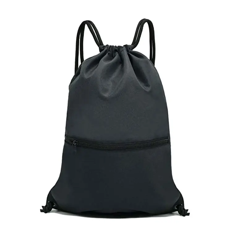 

100% Polyester Drawstring Backpack Bag Sport Gym Sackpack For Gym, Sport, Yoga, Dance, Travel