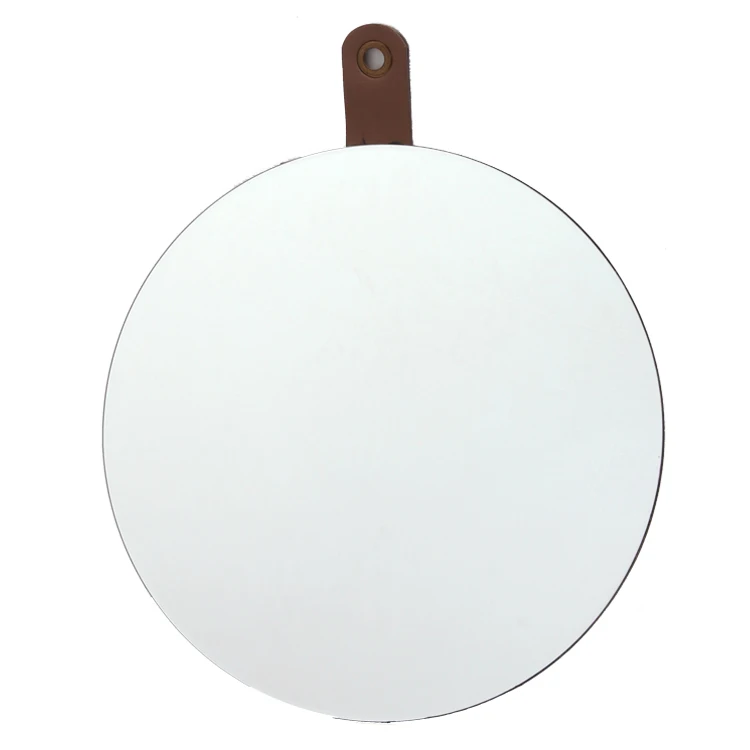 

Feather Hanging Round Frame less beveled small cheap drop shape decorative wall mirror