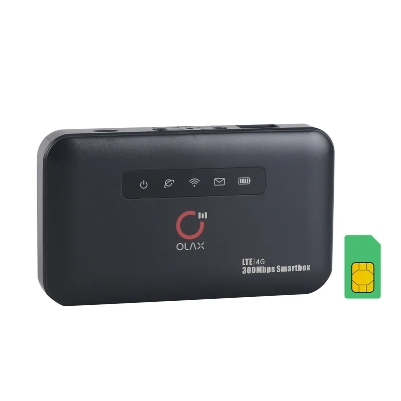 

Olax 4G LTE Smartbox 300Mbps Pocket Mini Wifi Router With RJ45 Lan Port