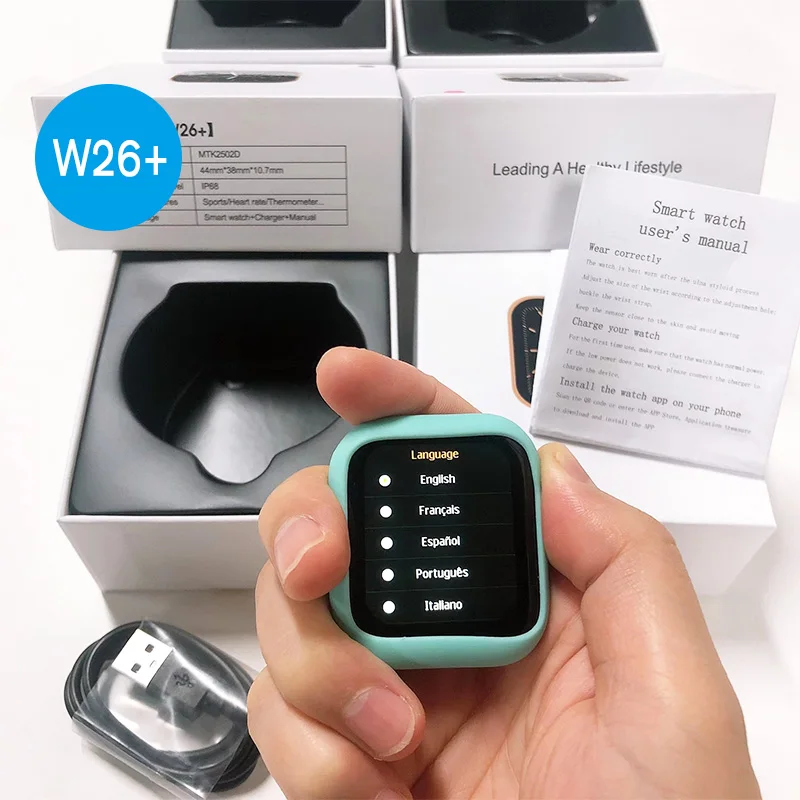 

W26+ w26 plus Smart Watch 1.75 Full Screen Touch Control Smart Watch Band W26+ Sport Watch Smart Bracelet PK T500