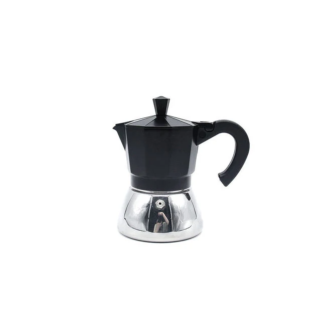 

1/2/3/4/6/9/12cups Black Aluminum Metal Moka Pot Coffee Maker Demitasse Espresso Coffee Moka pot with handle