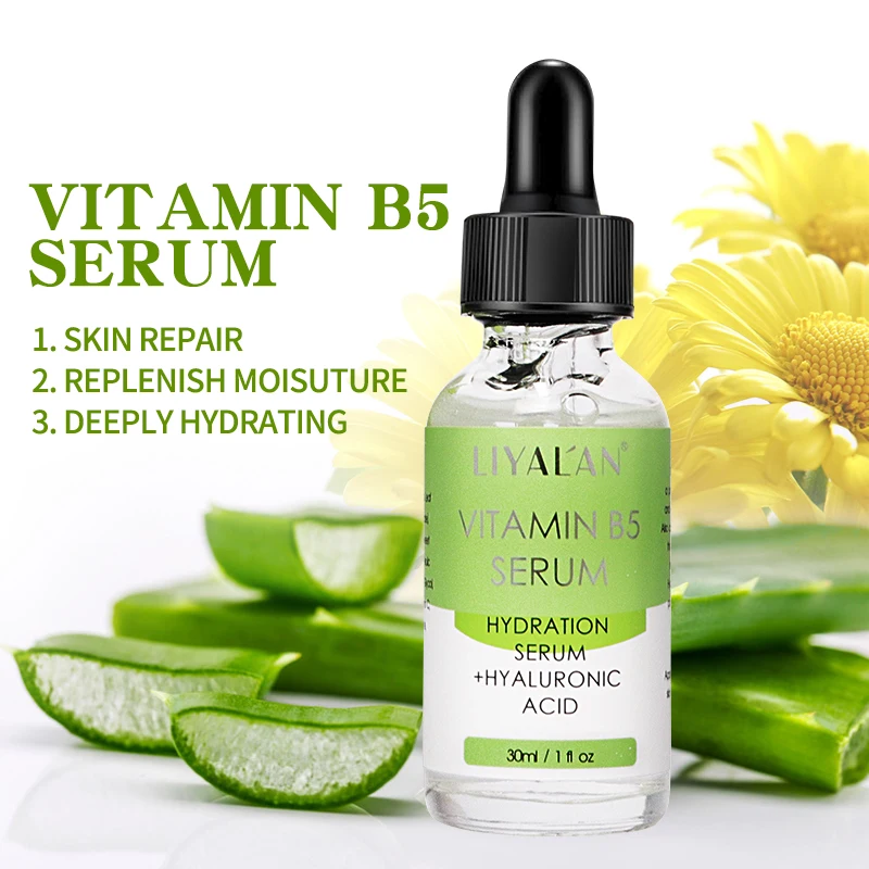 

Wholesale Natural Organic Whitening Hydrating Vitamin B5 Skin Care Face Oil Serum With Hyaluronic Acid