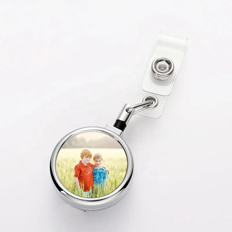 

Blank Custom ID Card Retractable Badge Reel