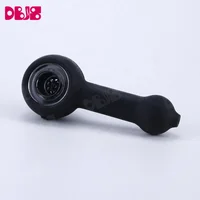 

Logos Print Water Pipes With Glass Bowl Weed Silicone Rubber Smoking Pipes